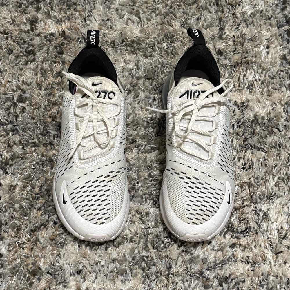 Nike Air Max 270 White and Black Sneakers